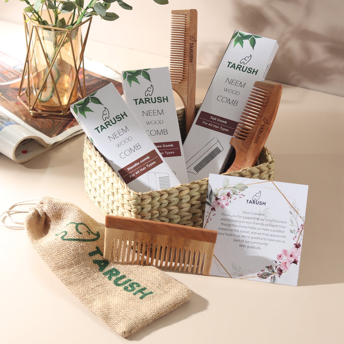 Neem wood Premium Shampoo Comb