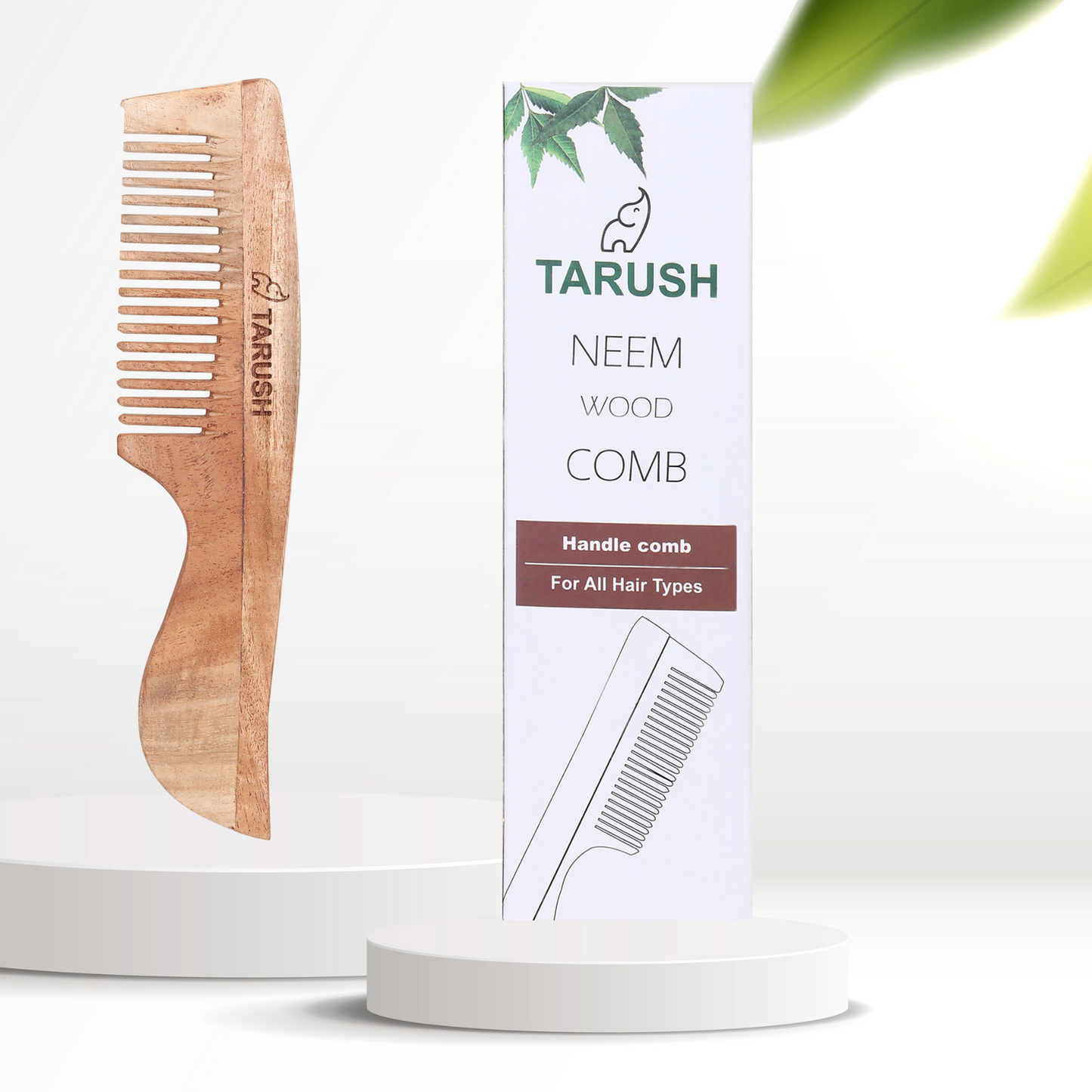 Neem wood Handle comb